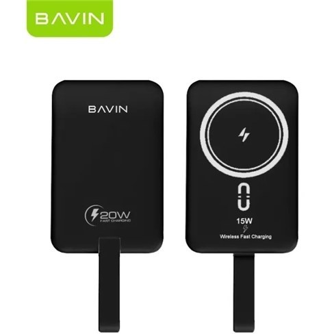 پاوربانک وایرلس 10000 مگنتی باوین Bavin PC1086 توان 15 وات