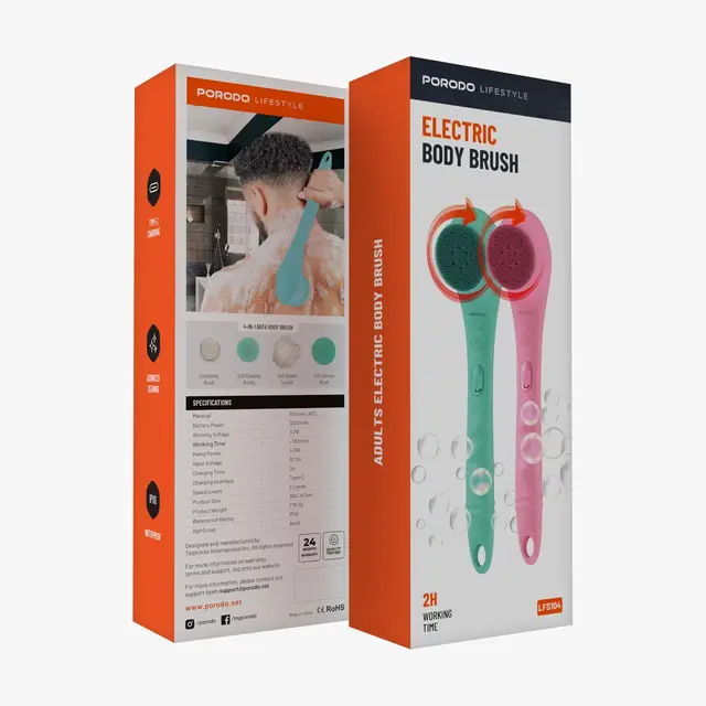 برس برقی بدن Porodo Lifestyle Electric Body Brush