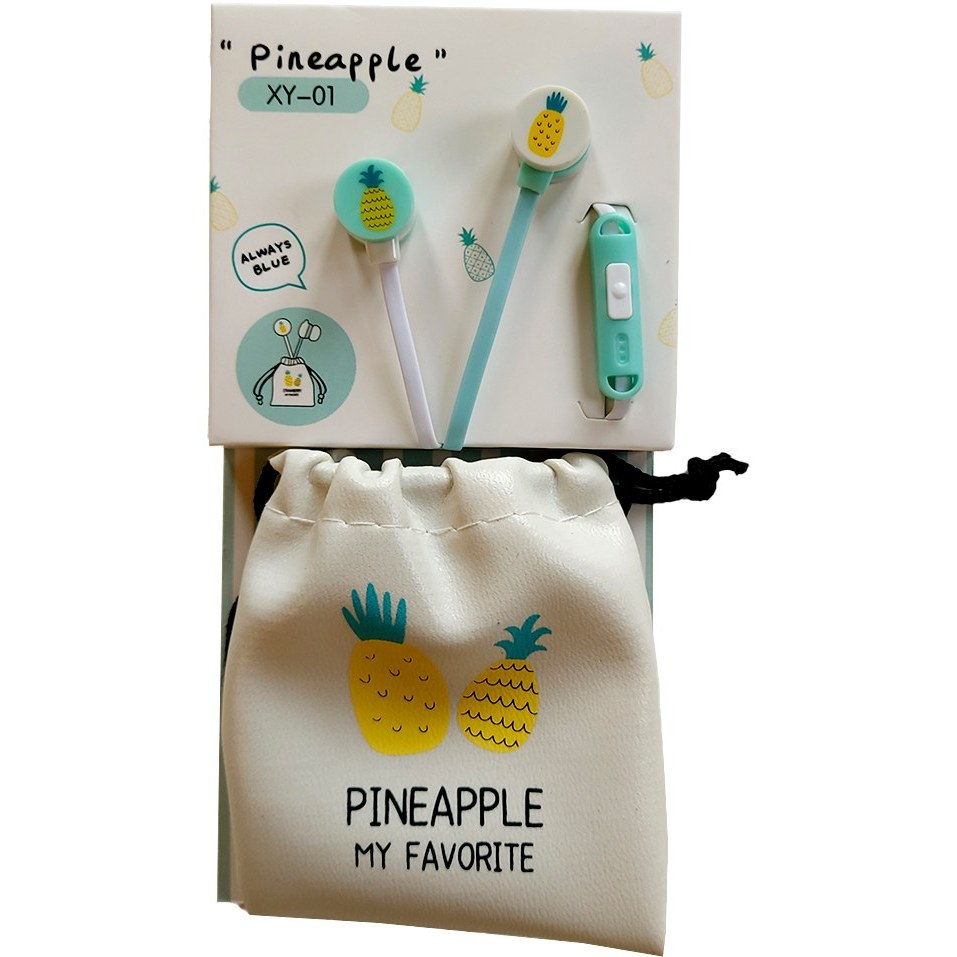 هندزفری سیمی اورجینال فانتزی pineapple XY-01